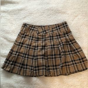 Plaid skirt size large
